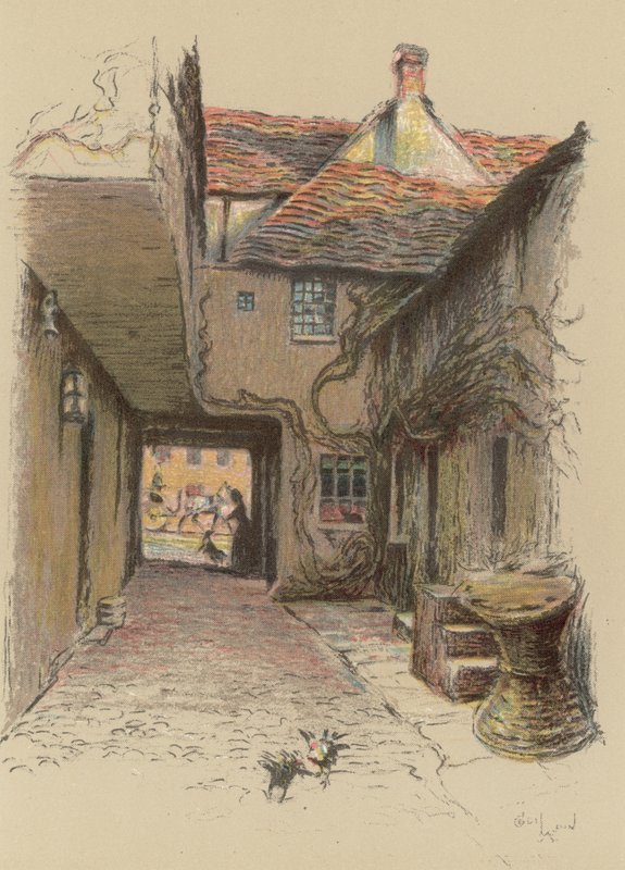 The Kings Head, Malmesbury autorstwa Cecil Charles Windsor Aldin