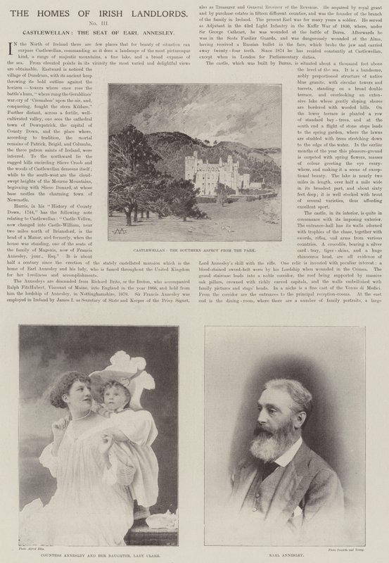 Castlewellan, siedziba hrabiego Annesleya autorstwa Charles Auguste Loye