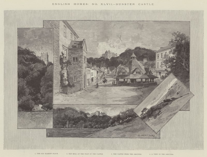 Zamek Dunster autorstwa Charles Auguste Loye