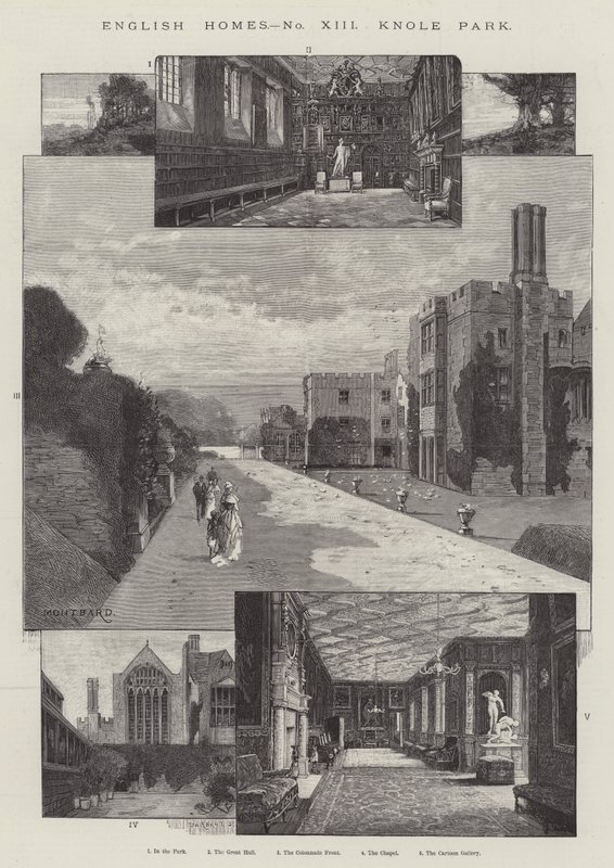 Park Knole autorstwa Charles Auguste Loye