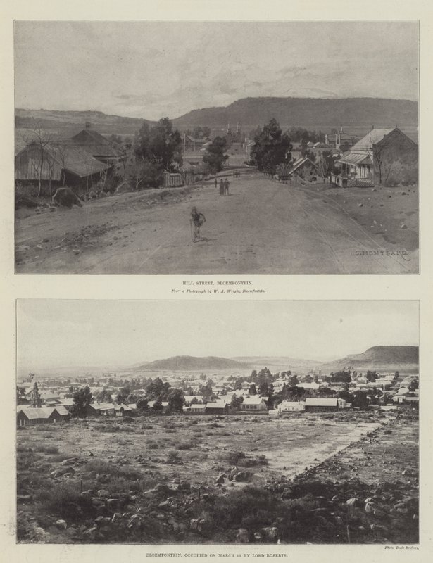 Szkice o Bloemfontein autorstwa Charles Auguste Loye