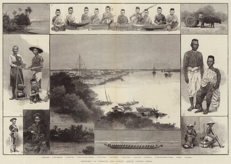 Szkice z Tonquin i Dolnego Annamu, Cochin Chiny autorstwa Charles Auguste Loye