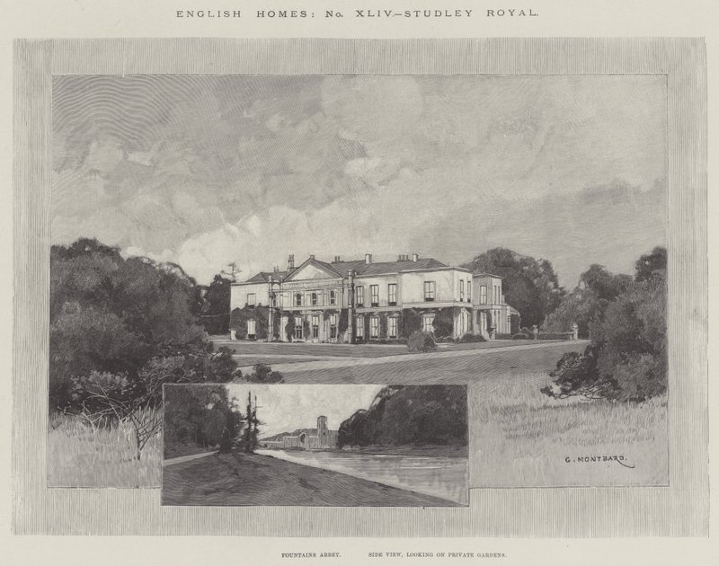 Studley Royal autorstwa Charles Auguste Loye