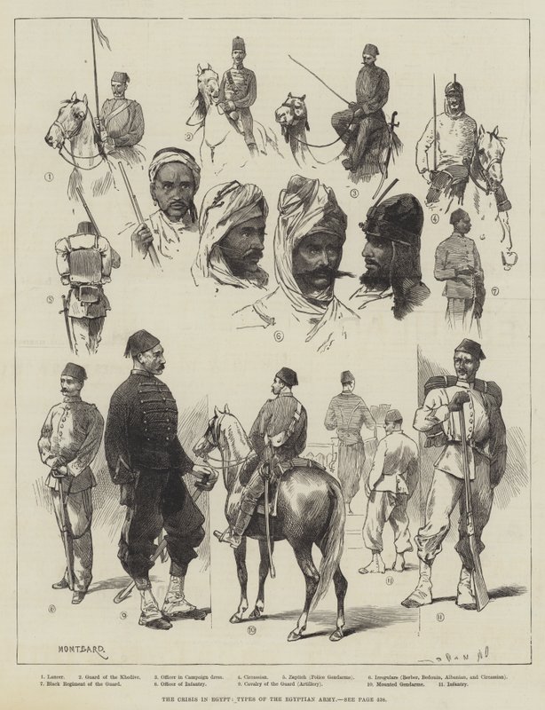 Kryzys w Egipcie, typy armii egipskiej autorstwa Charles Auguste Loye