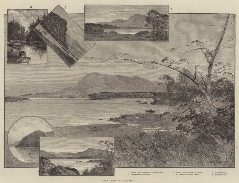 Jeziora Killarney autorstwa Charles Auguste Loye