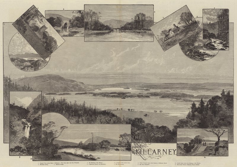 Jeziora Killarney autorstwa Charles Auguste Loye