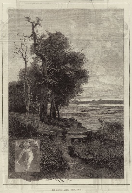Miesiące, lipiec autorstwa Charles Auguste Loye