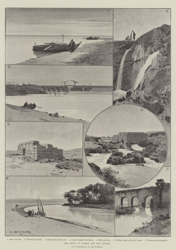 Rzeka Józefa i Fayoum autorstwa Charles Auguste Loye