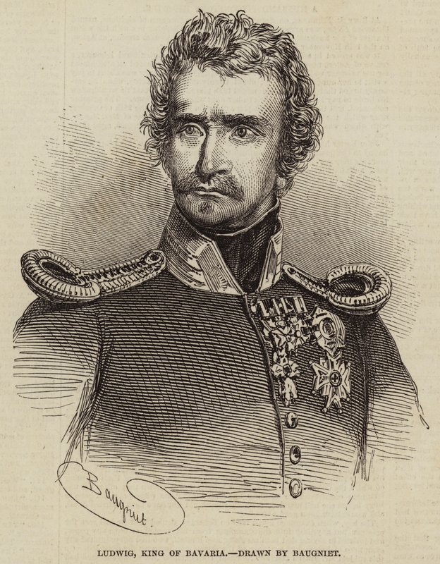 Ludwig, król Bawarii autorstwa Charles Baugniet