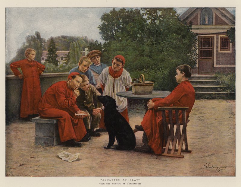 Akolici w Play autorstwa Charles Bertrand D