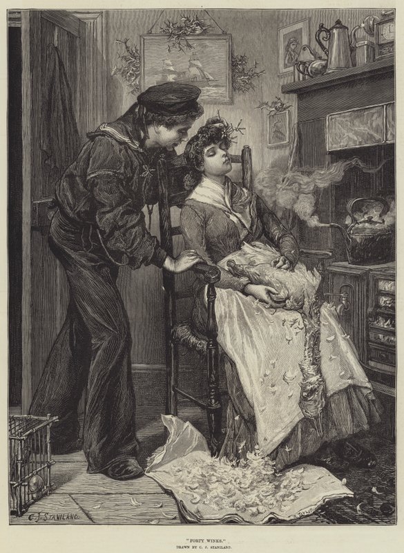 Drzemka poobiednia autorstwa Charles J. Staniland