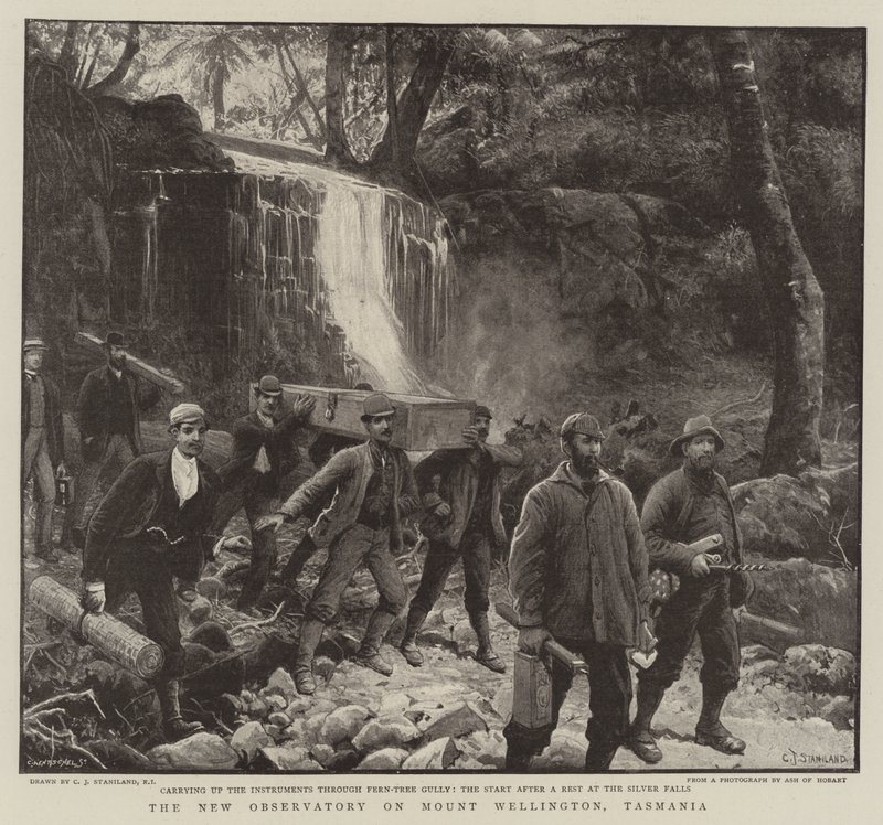 Nowe Obserwatorium na Mount Wellington, Tasmania autorstwa Charles J. Staniland