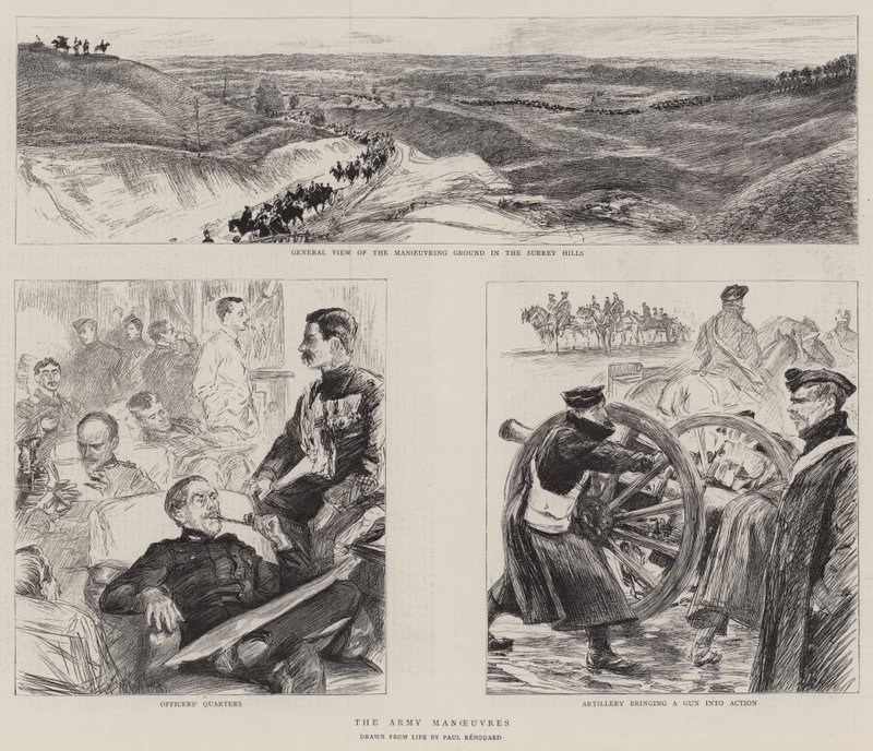 Manewry wojskowe autorstwa Charles Paul Renouard