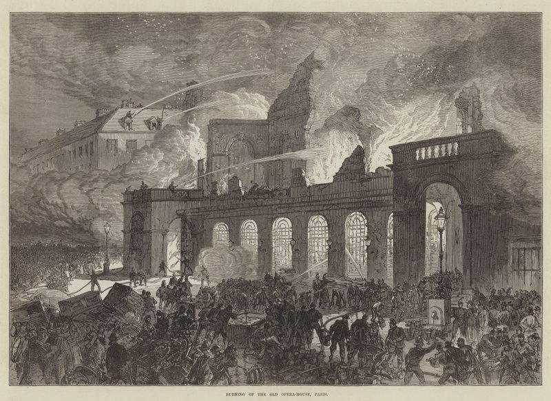 Spalenie Starej Opery, Paryż autorstwa Sir John Charles Robinson