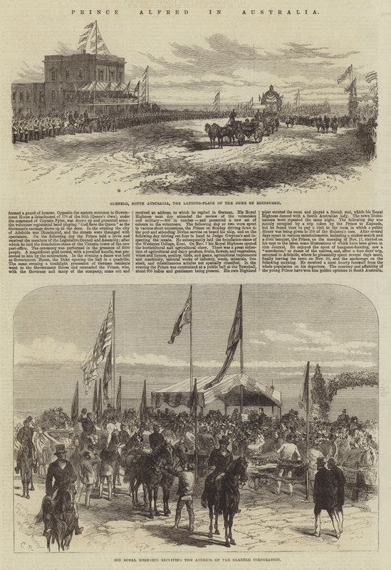 Książę Alfred w Australii autorstwa Sir John Charles Robinson