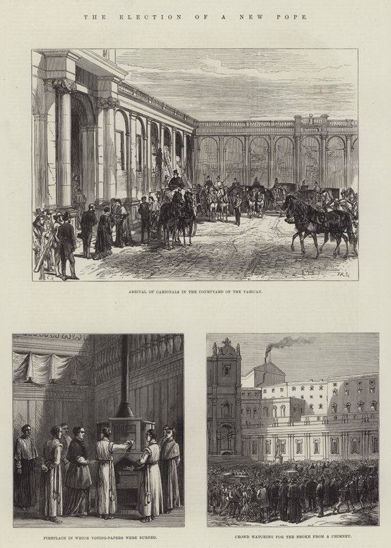 Wybór nowego papieża autorstwa Sir John Charles Robinson
