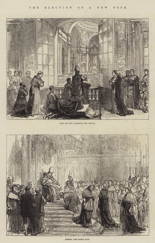 Wybór nowego papieża autorstwa Sir John Charles Robinson