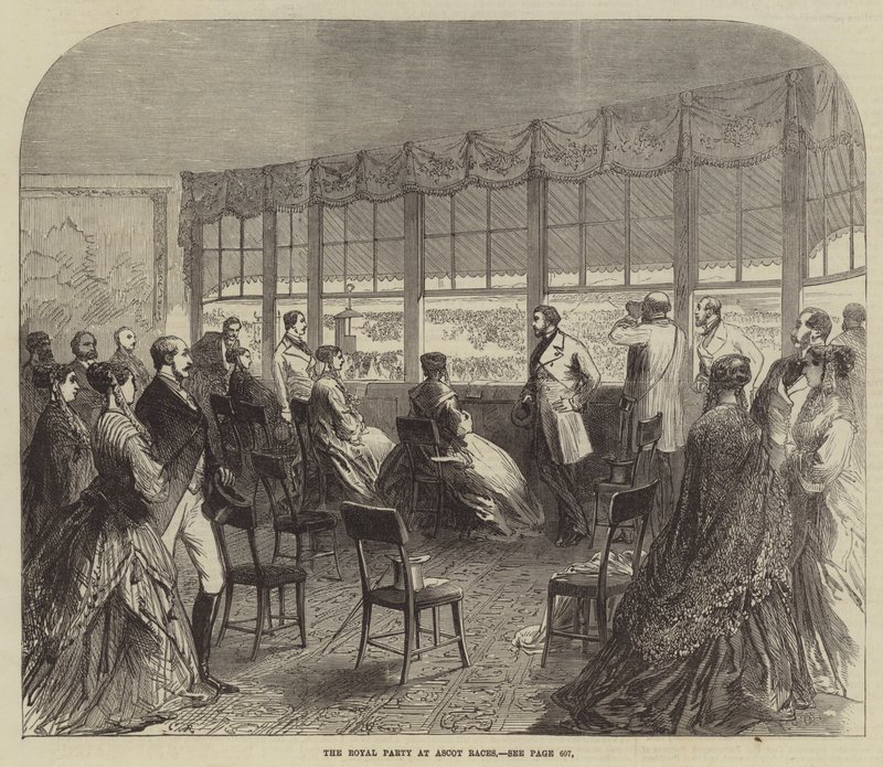 Królewskie przyjęcie na wyścigach Ascot autorstwa Sir John Charles Robinson