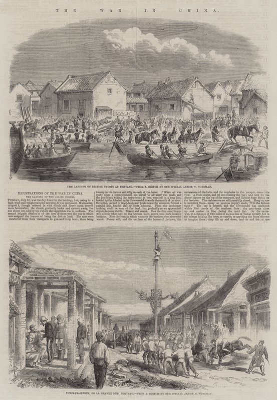 Wojna w Chinach autorstwa Charles Wirgman