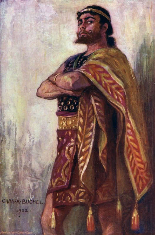 Antinous, Pan Oscar Asche (kolor lito) autorstwa Charles A. Buchel