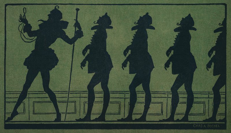 Dwunasta Noc: Malvolio (kolor lito) autorstwa Charles A. Buchel