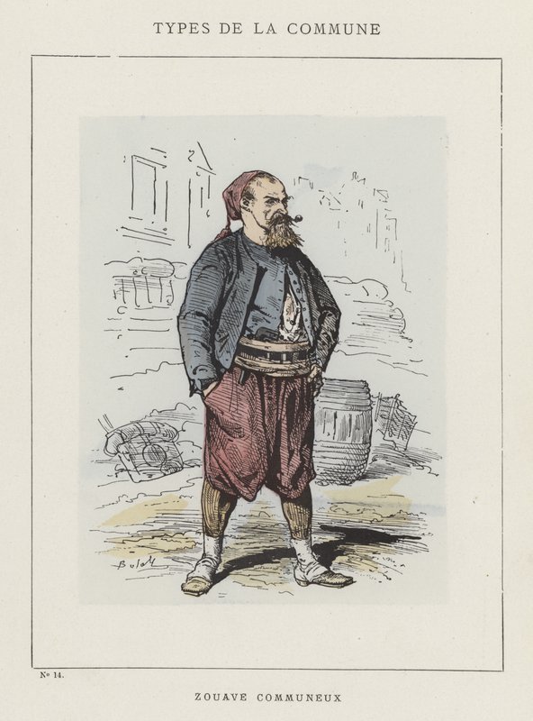 Żuawa Communeux autorstwa Charles Albert d Arnoux Bertall