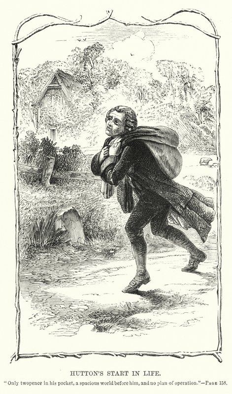 Początek życia Huttona (grawerowanie) autorstwa Charles Altamont Doyle