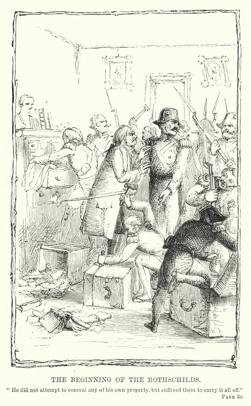 Początek rodu Rothschildów (rycina) autorstwa Charles Altamont Doyle