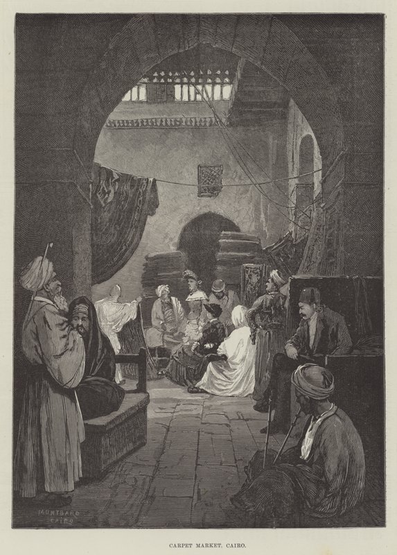Targ dywanów, Kair autorstwa Charles Auguste Loye