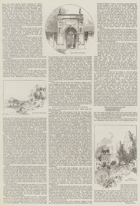Dom Angielski, Blenheim autorstwa Charles Auguste Loye