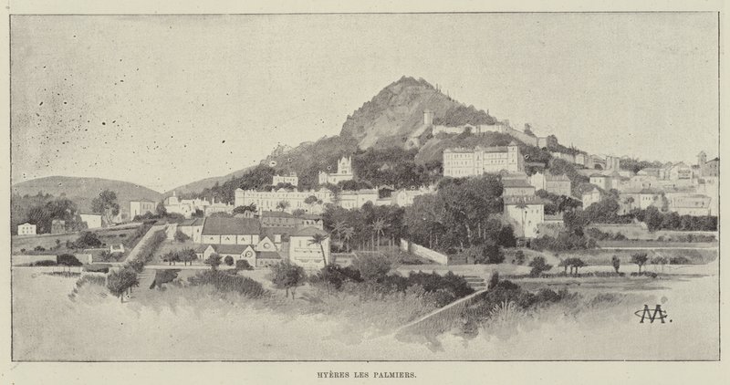 Hyeres les Palmiers autorstwa Charles Auguste Loye