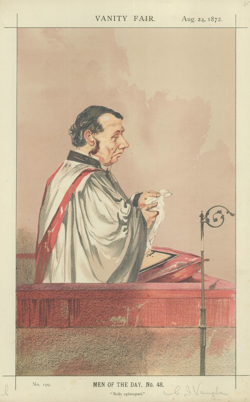 Wielebny Charles John Vaughan autorstwa Charles Auguste Loye
