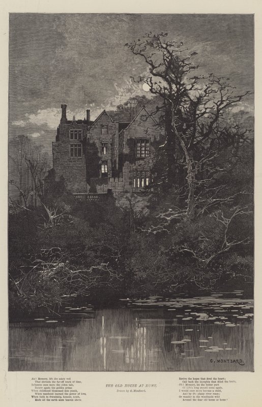 Stary dom w domu autorstwa Charles Auguste Loye