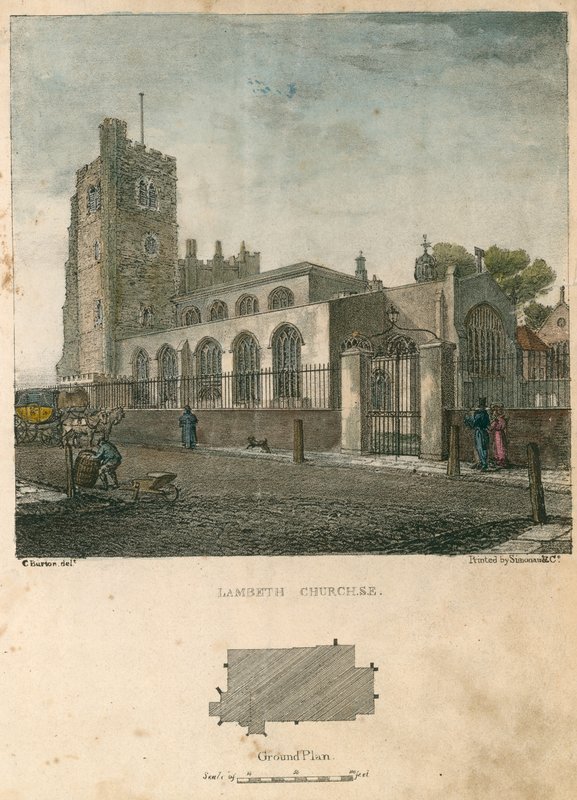 Kościół Lambeth autorstwa Charles Burton