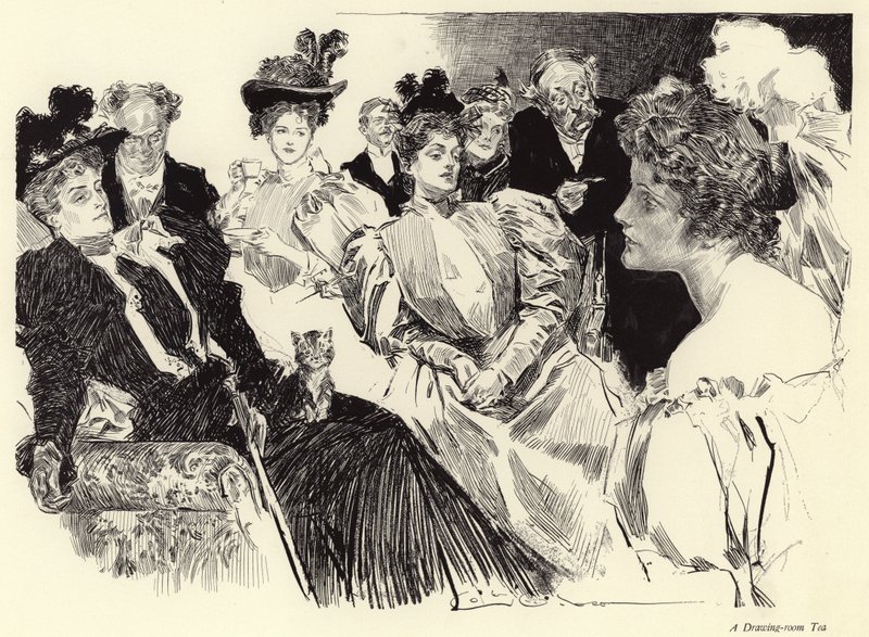 Herbata w salonie autorstwa Charles Dana Gibson