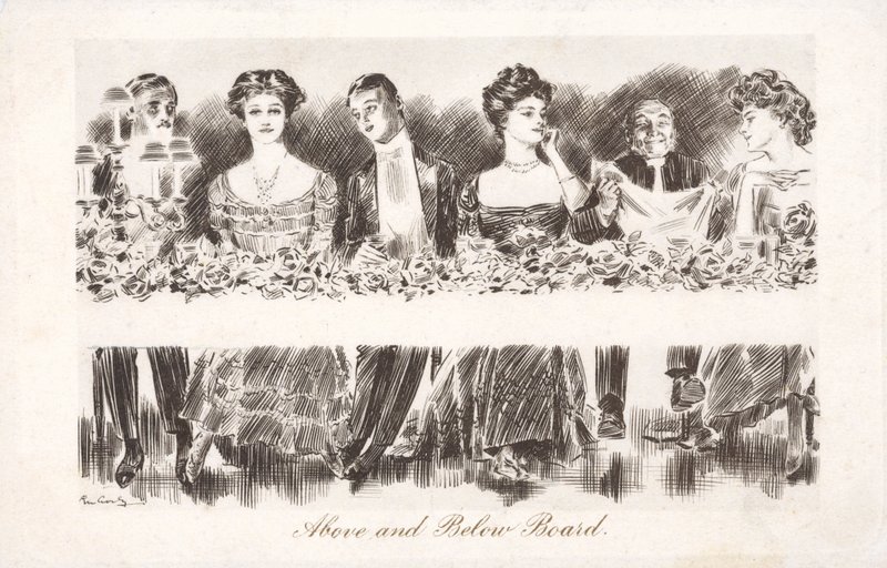 Powyżej i poniżej płyty (lito) autorstwa Charles Dana Gibson