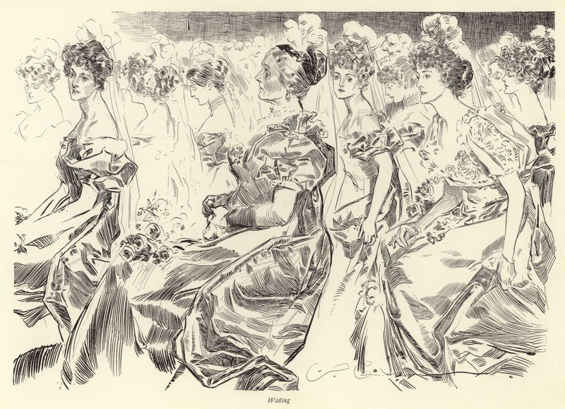 Czekam na salon autorstwa Charles Dana Gibson