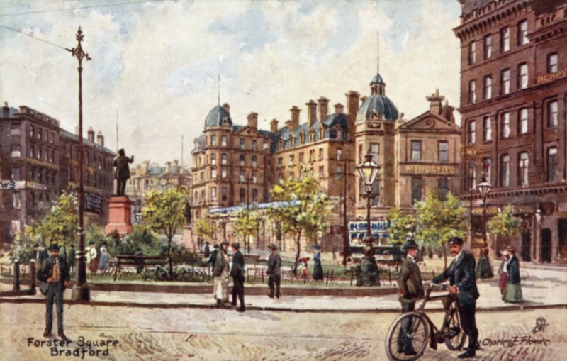 Forster Square, Bradford autorstwa Charles Edwin Flower