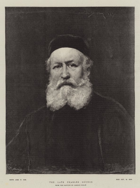 Późny Karol Gounod autorstwa Charles Emile Auguste Carolus Duran