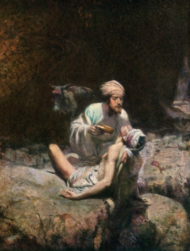 Dobry Samarytanin autorstwa Charles Herbert Moore
