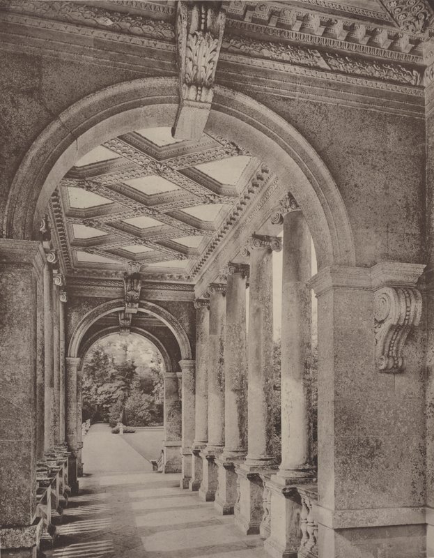 Palladian Bridge, Wilton, wnętrze autorstwa Charles Latham
