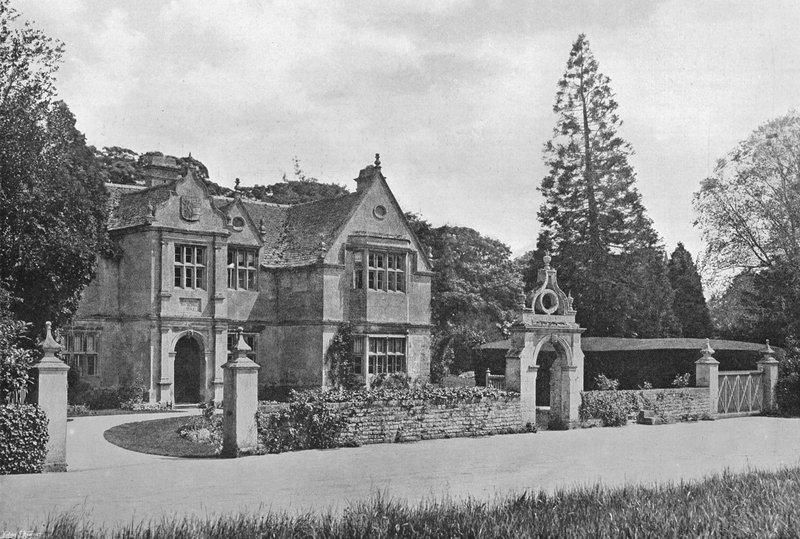 Stibbington Hall z Zachodu autorstwa Charles Latham