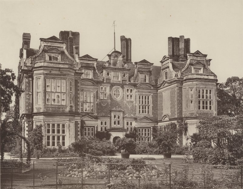 Swateley Hall, Uxbridge, ogród od frontu autorstwa Charles Latham