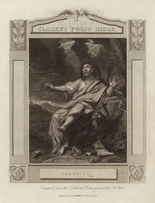 Jeremiah autorstwa Charles Le Brun