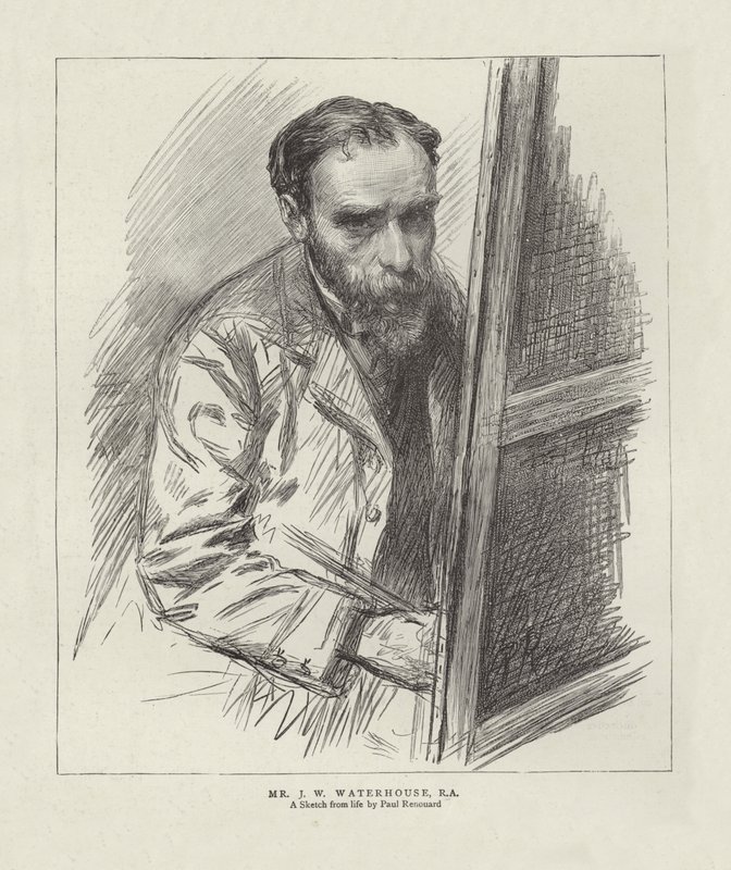 John William Waterhouse autorstwa Charles Paul Renouard