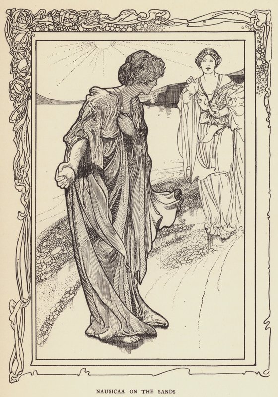 Nausicaa na piaskach autorstwa Sir John Charles Robinson