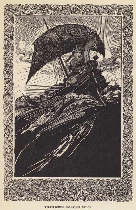 Telemach obserwujący Pylos autorstwa Sir John Charles Robinson