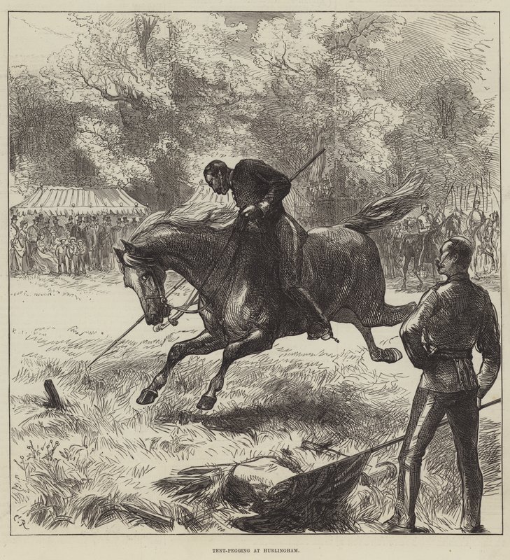 Przyczepianie namiotów w Hurlingham autorstwa Sir John Charles Robinson