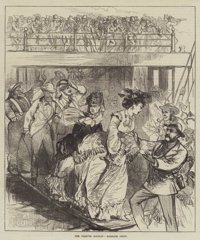 The Statue Holiday, Margate Jetty autorstwa Sir John Charles Robinson