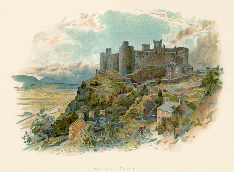 Zamek Harlech autorstwa Charles Wilkinson